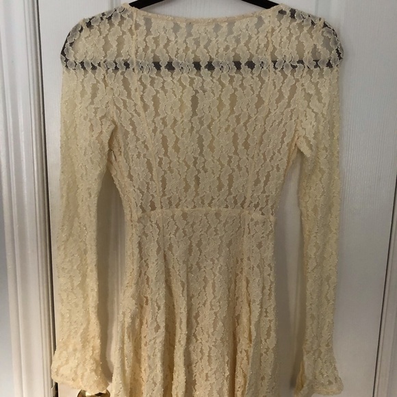 Free People Cream Lace Dress - Picture 3 of 5